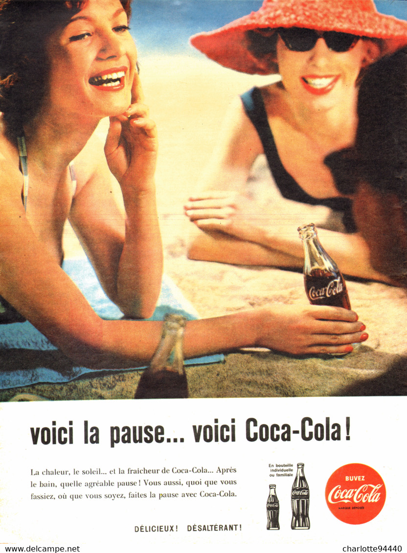 PUB    " COCA COLA  "  1960  ( 22 ) - Reclame-affiches