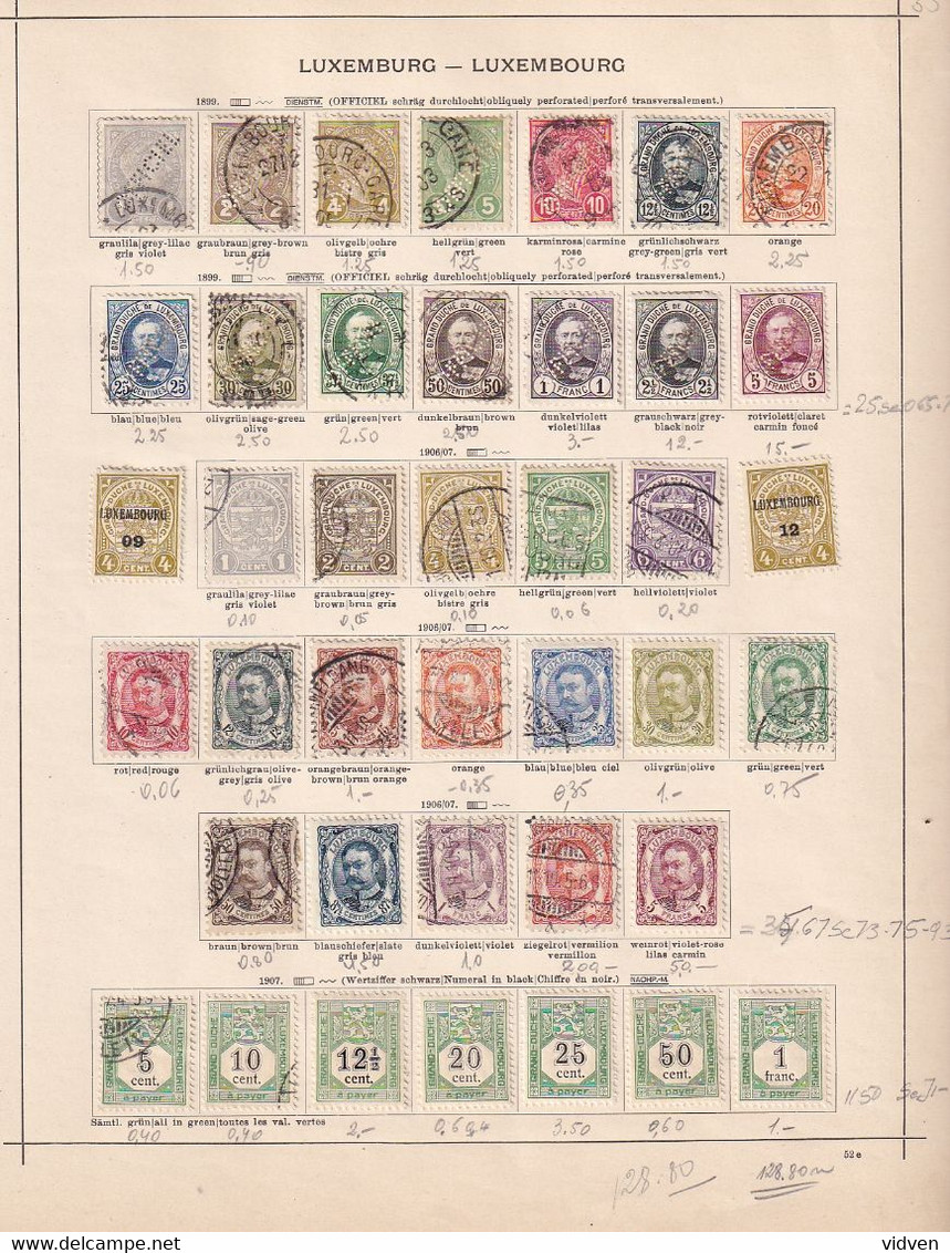 Luxemburg,  post stamps