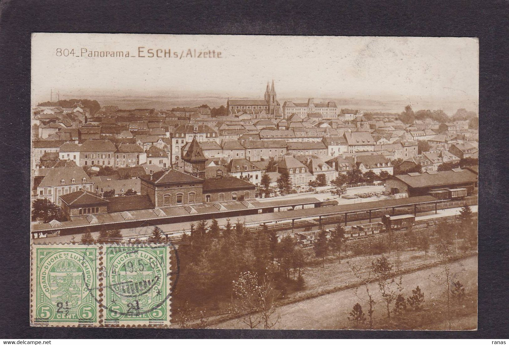 CPA Luxembourg > Esch-sur-Alzette Gare Chemin De Fer Circulé - Esch-Alzette