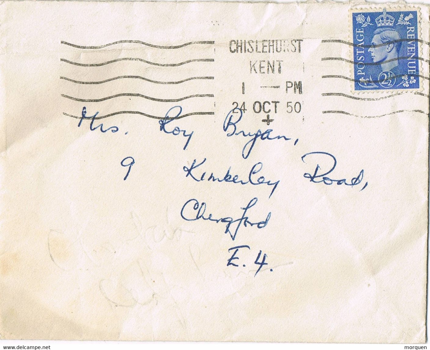 38461. Carta CHISLEHURST (England) 1950 To Chingford - Zonder Classificatie