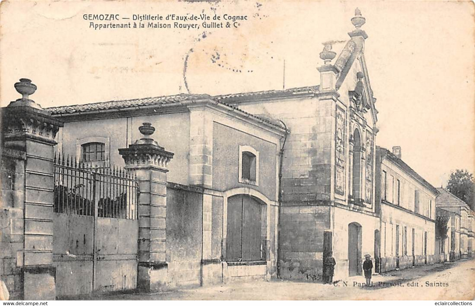 Gémozac          17        Distillerie D'eau De Vie De Cognac . Maison Rouyer         (voir Scan) - Otros & Sin Clasificación