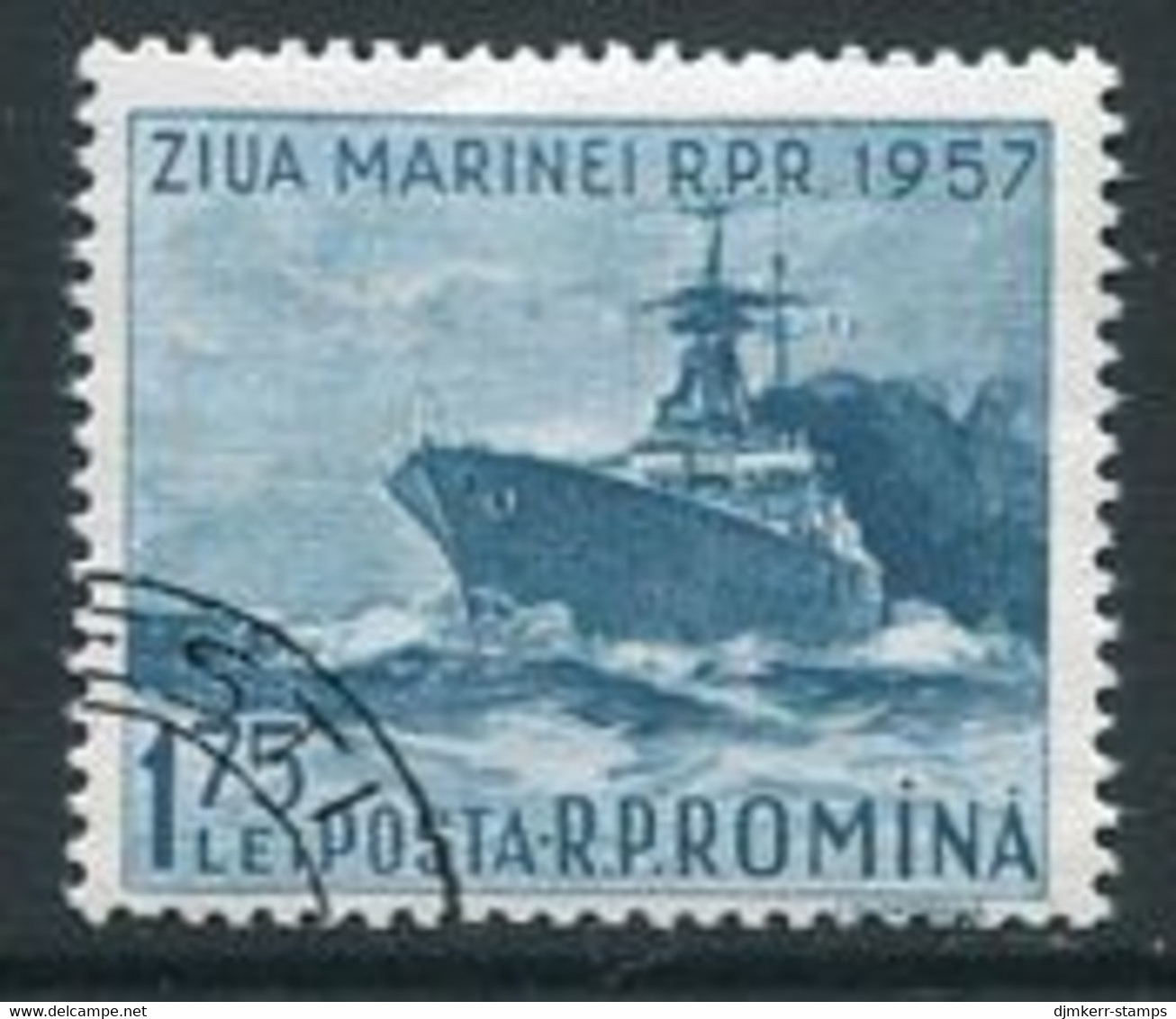 ROMANIA 1957 Navy Day Used.  Michel 1662 - Used Stamps