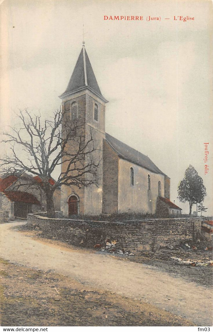 Dampierre église Colorisée Jouffroy - Dampierre