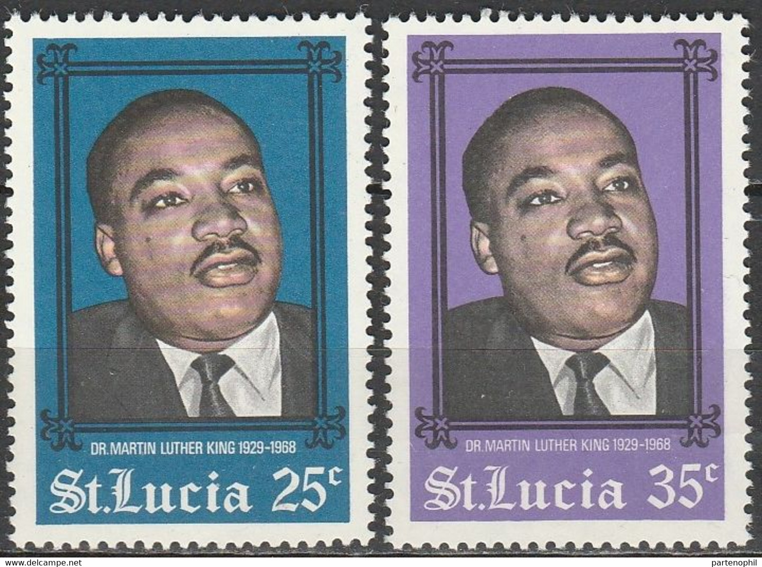 St. Lucia Martin Luther King - Set MNH - Martin Luther King