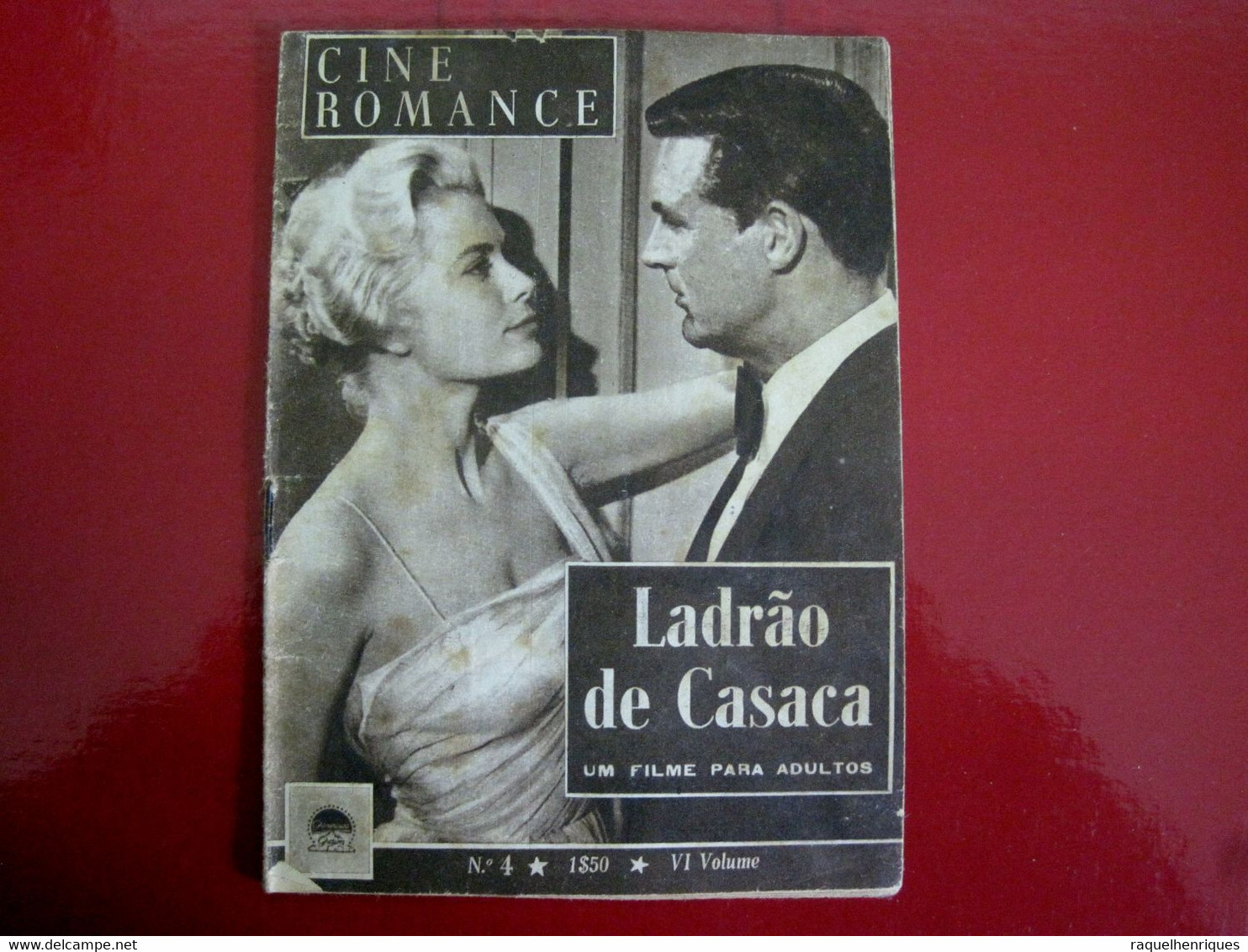 To Catch A Thief 1955 - Cary Grant, Grace Kelly, Jessie Royce Landis - PORTUGAL MAGAZINE - CINE ROMANCE Nº 4 - Magazines