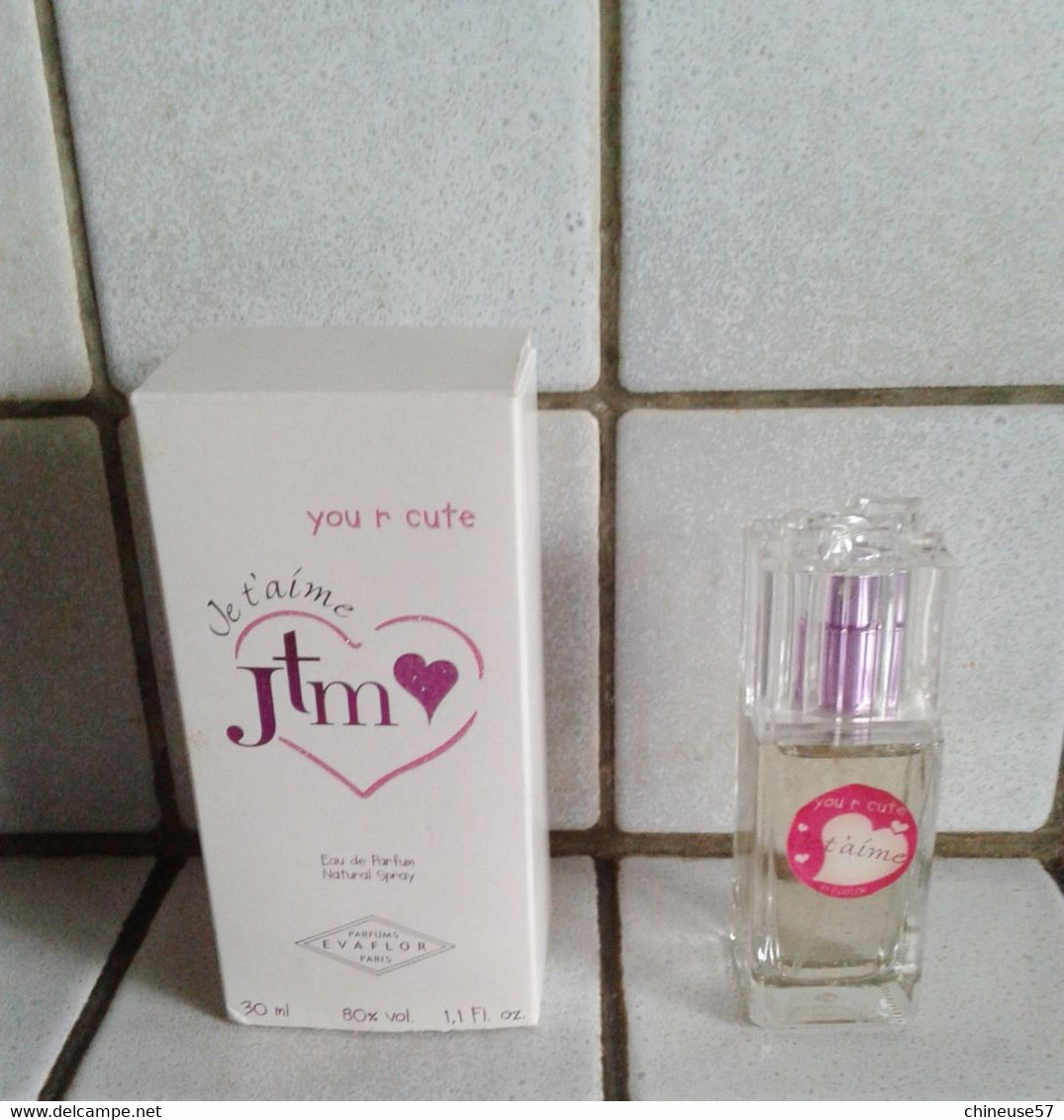 JTM Je T'aime Evaflor Paris Eau De Parfum Vaporisateur Boite Plein Manque Blister - Femme