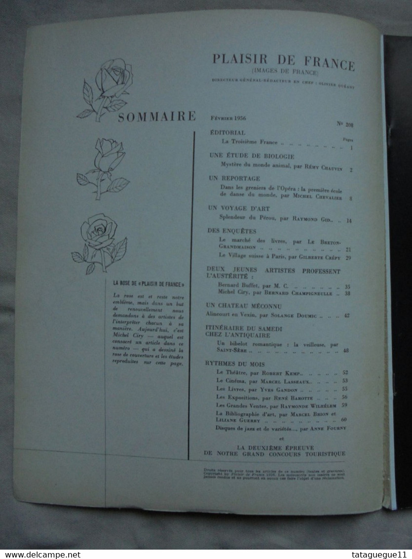 Ancien - Revue "Plaisir De France" Février 1956 - Casa & Decorazione