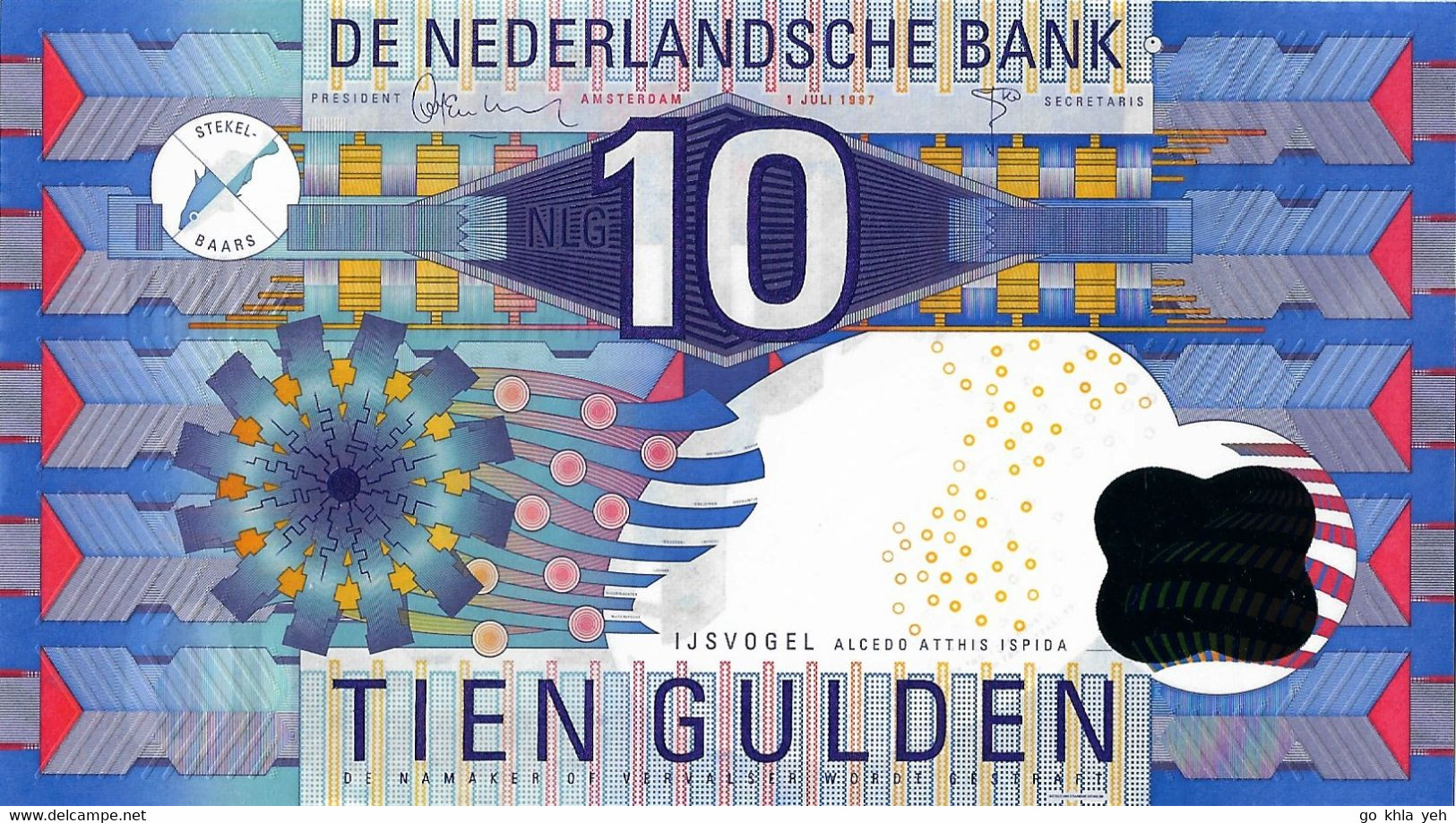 PAYS-BAS 1997 10 Gulden - P.99 Neuf UNC - 10 Florín Holandés (gulden)