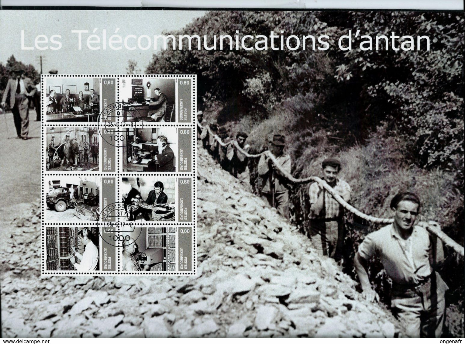 Les Télécommunications D'antan; Bloc Format A4  Avec 8 Timbres Obl.  25/06/2012 - Privati