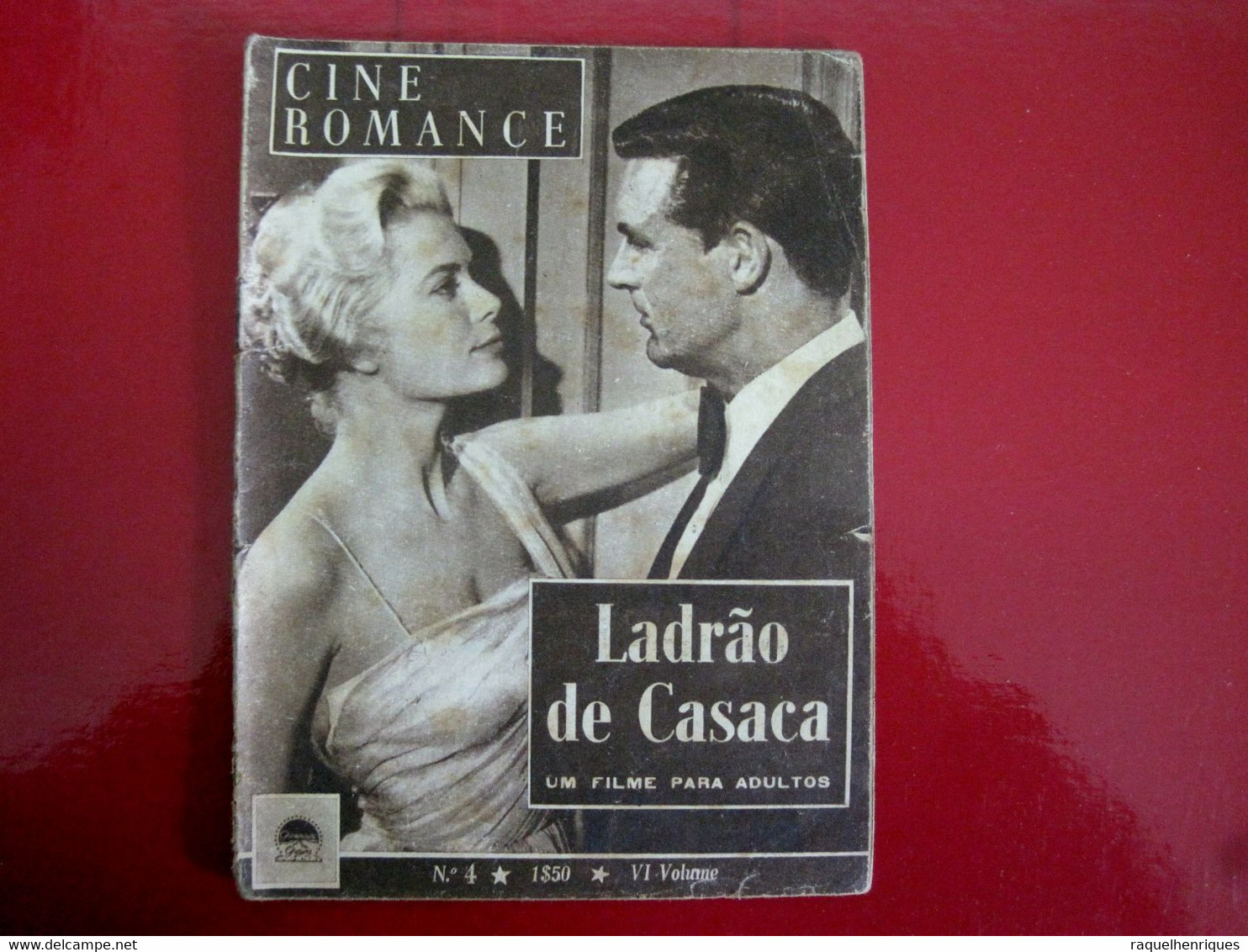 To Catch A Thief 1955 - Cary Grant, Grace Kelly, Jessie Royce Landis - PORTUGAL MAGAZINE - CINE ROMANCE Nº 4 - Magazines