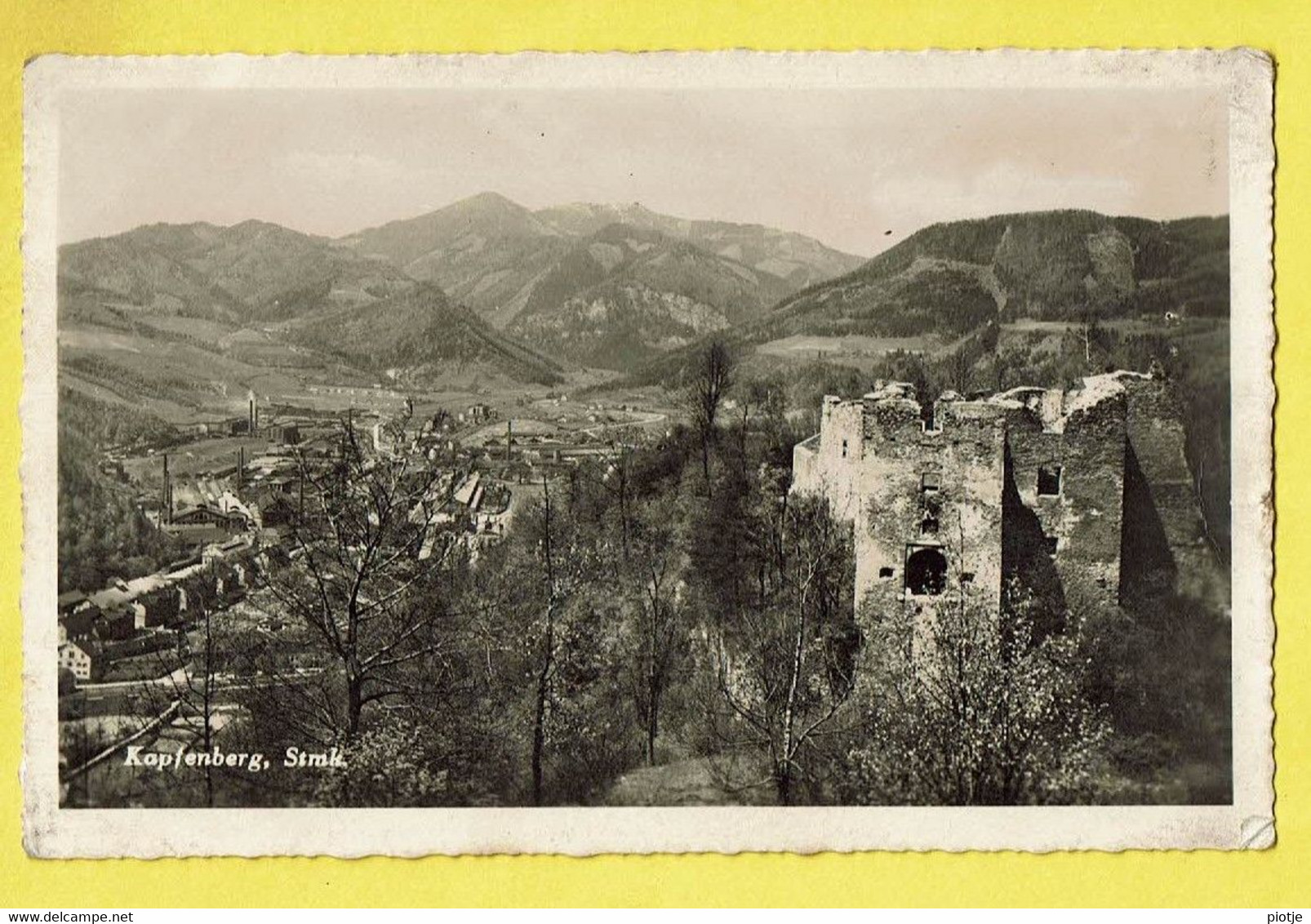 * Kapfenberg (Styrie - Austria - Ostenreich) * (1940 Aufnahme & Verlag Knollmullier Graz) Stmk, Chateau, Panorama - Kapfenberg