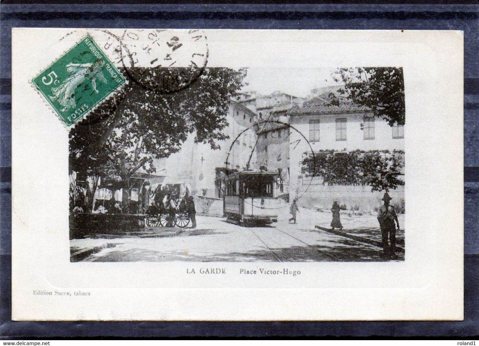 La Garde - Place Victor-hugo.(tramway).( édit. Sacco, Tabacs ). - La Garde