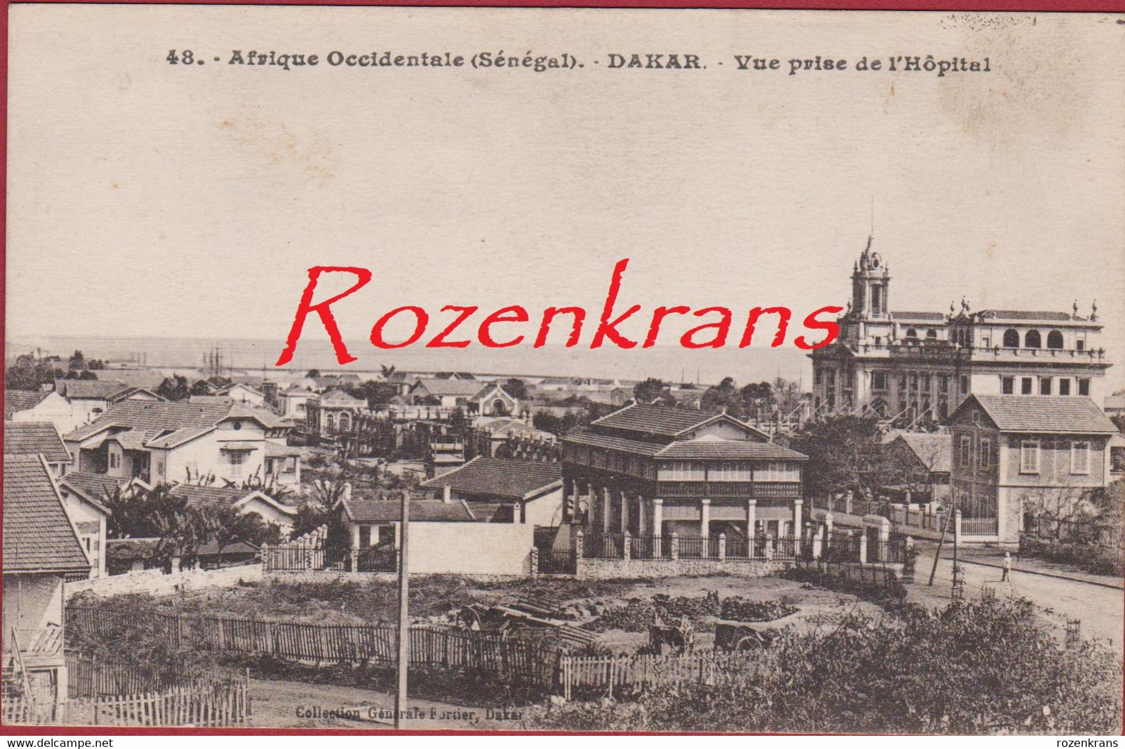 Afrique Occidentale Francaise Sénégal Dakar AOF Vue Prise De L'Hopital (En Très Bon état) - Senegal