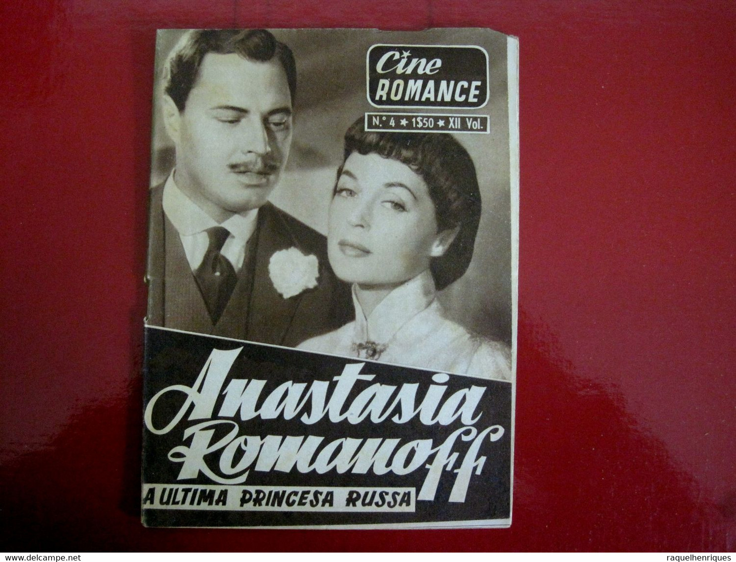 Anastasia - Die Letzte Zarentoch 1956 - Lilli Palmer, Ivan Desny, Susanne Von  - PORTUGAL MAGAZINE - CINE ROMANCE Nº 4 - Revistas & Periódicos