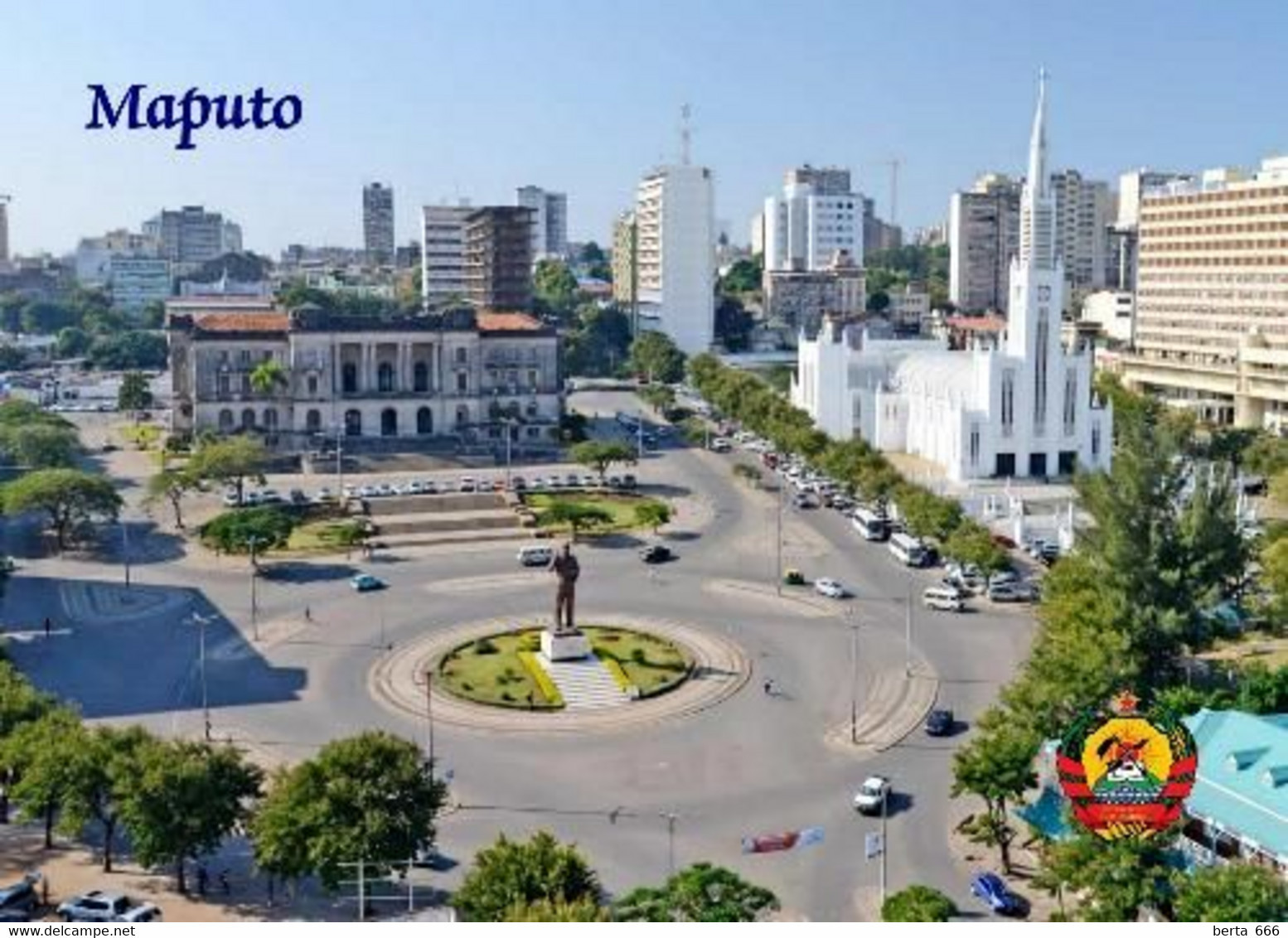 Mozambique Maputo Independence Square New Postcard Mosambik AK - Mozambique