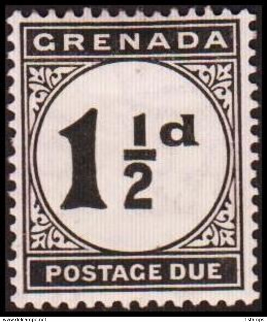 1921-1922. GRENADA. SURCHARGE POSTAGE. 1½ D.  (MICHEL Porto 12) - JF410632 - Grenada (...-1974)