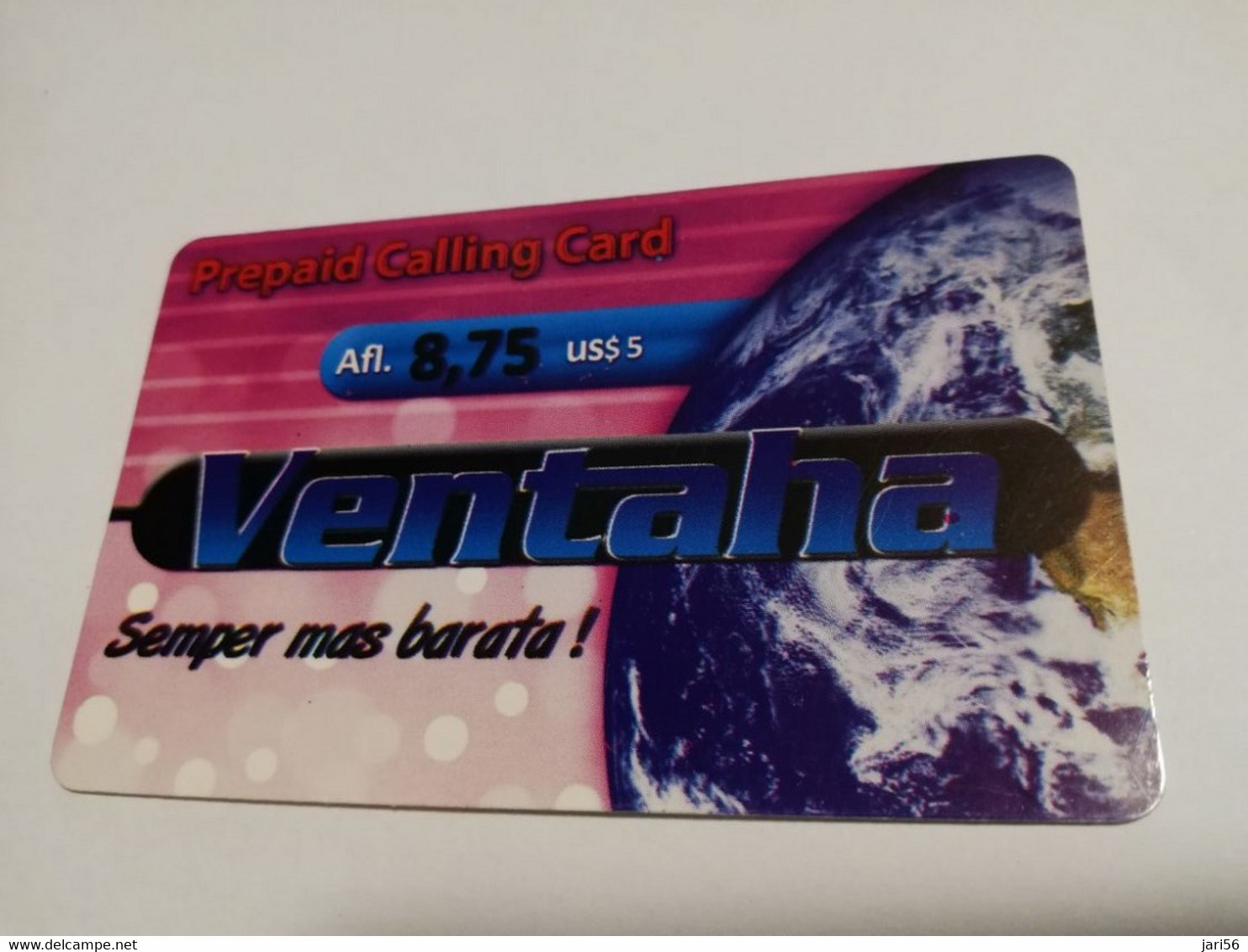 ARUBA PREPAID CARD VENTAHA  AFL 8,75 US 5,-     Fine Used Card  **4024** - Aruba