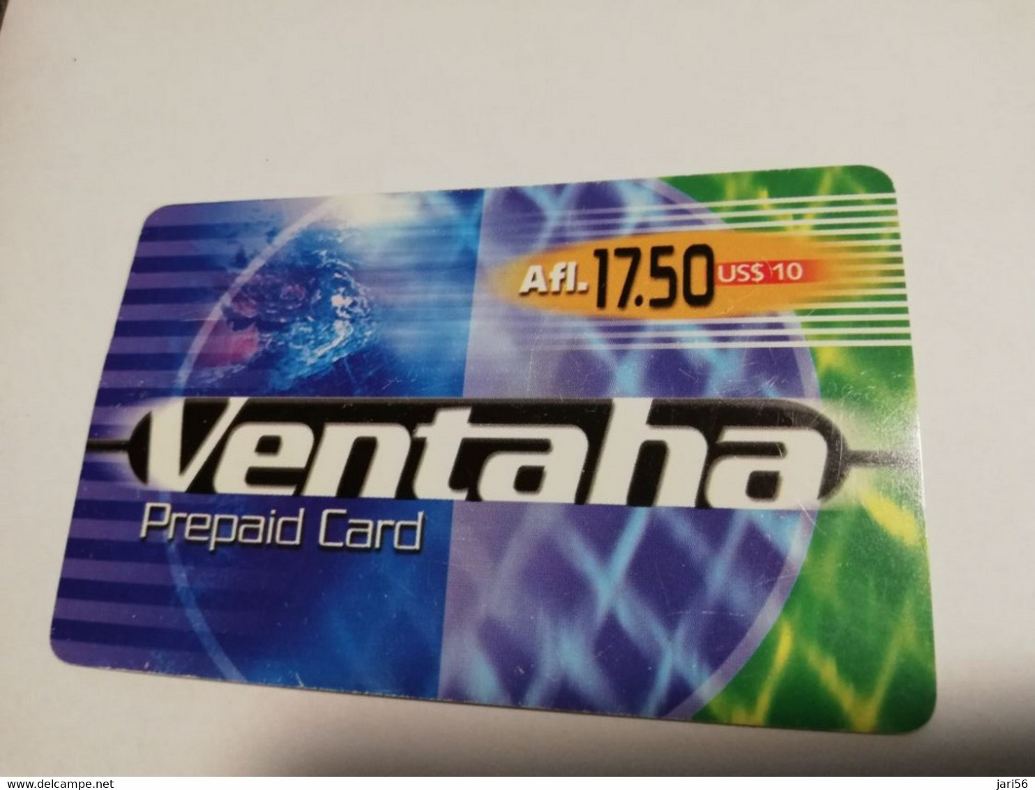 ARUBA PREPAID CARD VENTAHA  AFL 17,50 US 10,-     Fine Used Card  **4025** - Aruba