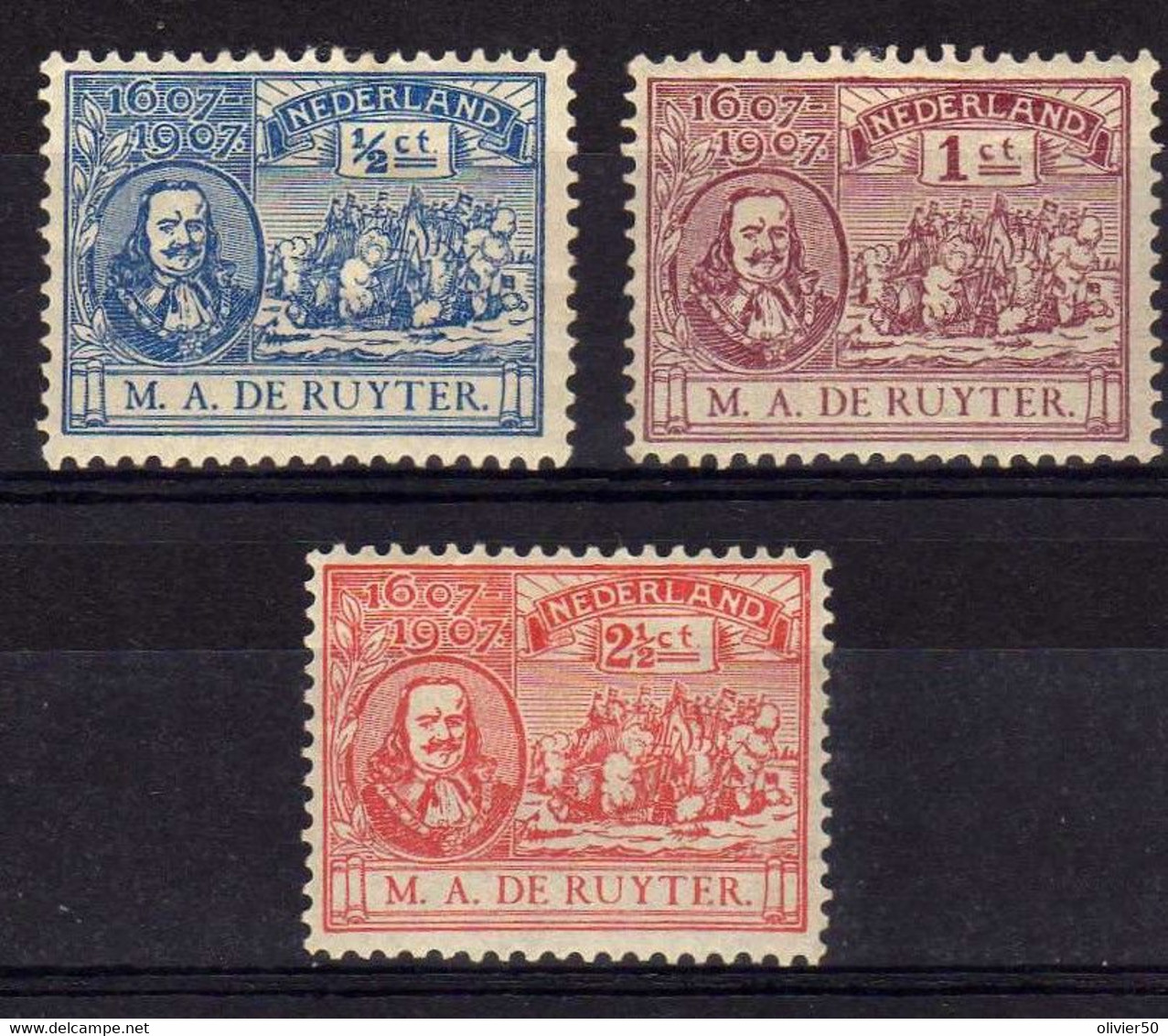 Pays-Bas (1907) -   Amiral De Ruiter - Neufs* - Unused Stamps