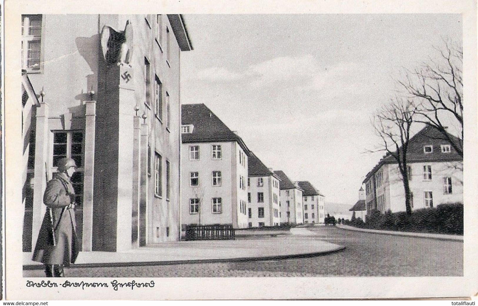 HERFORD Westfalen Stobben Kaserne Wachtposten M Geschultertem Gewehr 12.10.1940 Gelaufen Als Feldpost - Herford