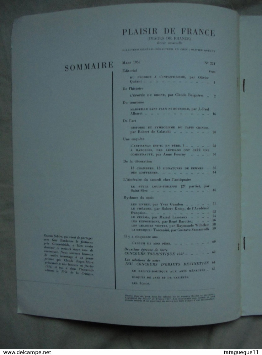 Ancien - Revue "Plaisir De France" Mars 1957 - Maison & Décoration