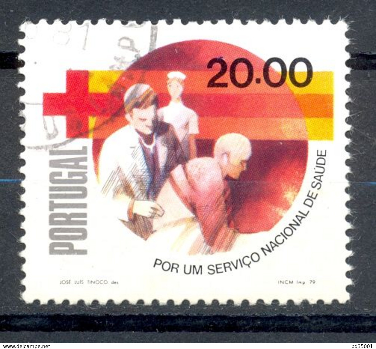 Oblitéré - Portugal - 1979 Y&T 1446 - National Health Service Campaign - 20 $ -  Croix-Rouge Croissant Rouge - (2) - Autres & Non Classés