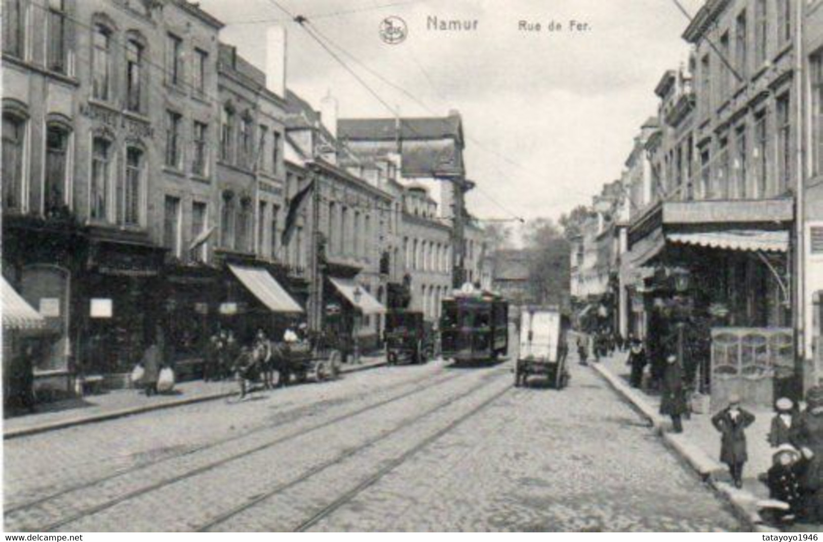 Namur  Rue De Fer  Bien Animée Tram Attelage  N'a Pas Circulé - La Bruyère