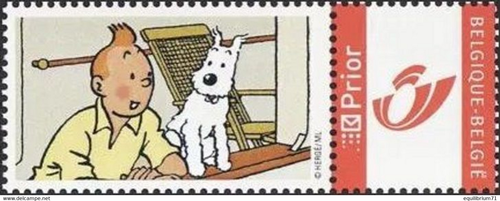 DUOSTAMP** / MYSTAMP**-  Tintin - Vacances  / Kuifje – Vakantie / Tim - Urlaub / (Hergé) - Philabédés (comics)