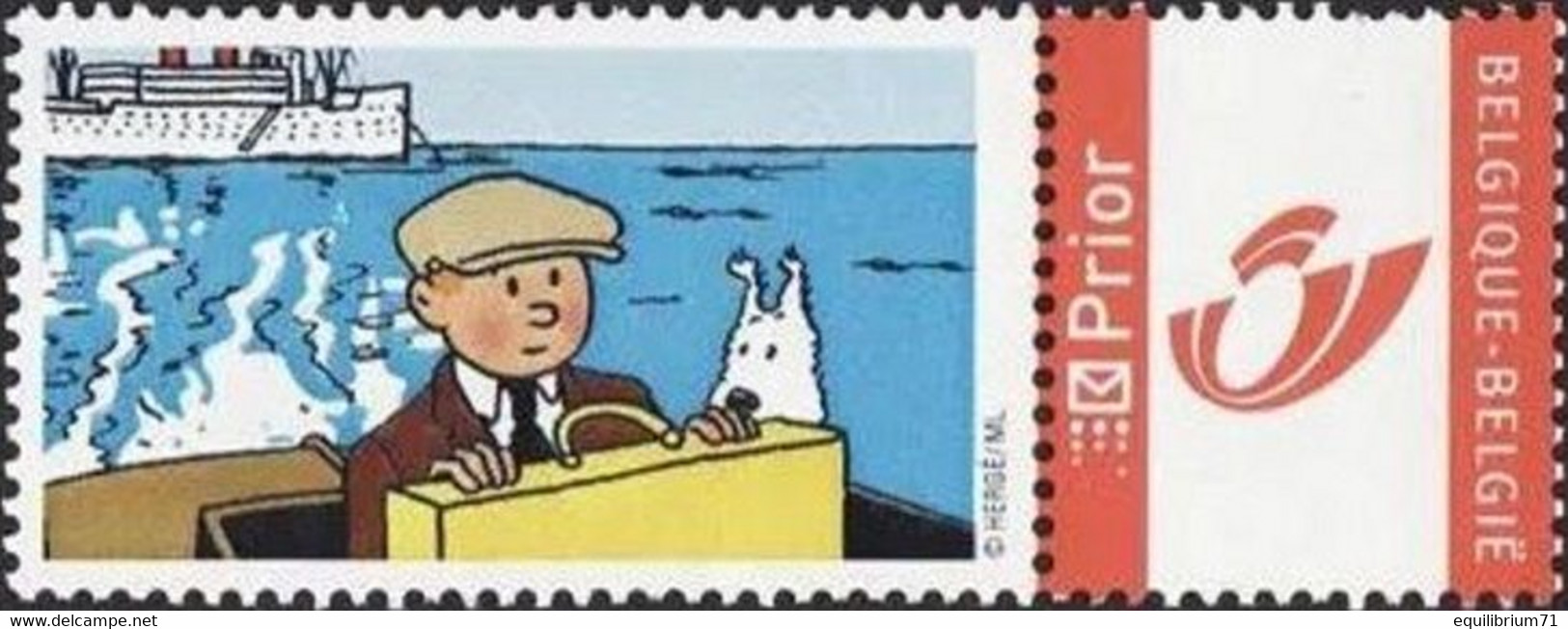 DUOSTAMP** / MYSTAMP**-  Tintin - Vacances  / Kuifje – Vakantie / Tim - Urlaub / (Hergé) - Philabédés (comics)