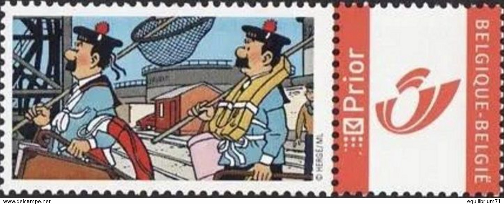 DUOSTAMP** / MYSTAMP**-  Tintin - Vacances  / Kuifje – Vakantie / Tim - Urlaub / (Hergé) - Philabédés (comics)