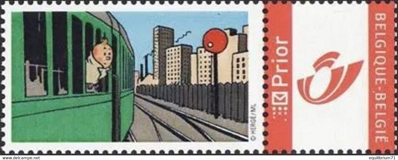 DUOSTAMP** / MYSTAMP**-  Tintin - vacances  / Kuifje – vakantie / Tim - Urlaub / (Hergé)