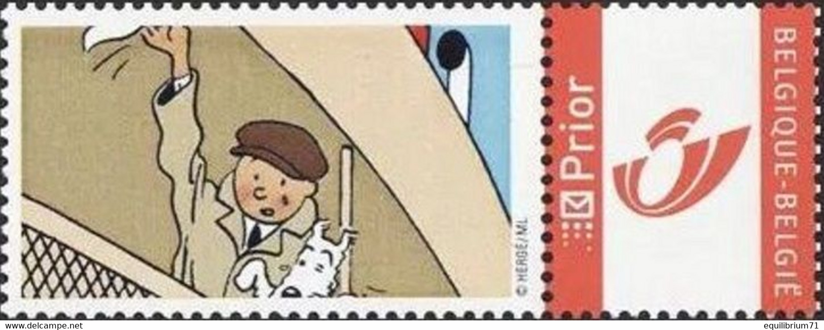 DUOSTAMP** / MYSTAMP**-  Tintin - vacances  / Kuifje – vakantie / Tim - Urlaub / (Hergé)