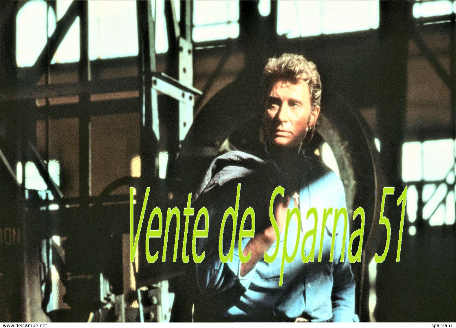 Johnny Hallyday Dans L'entrepôt -  Affiche A3 Plastifiée - Manifesti & Poster