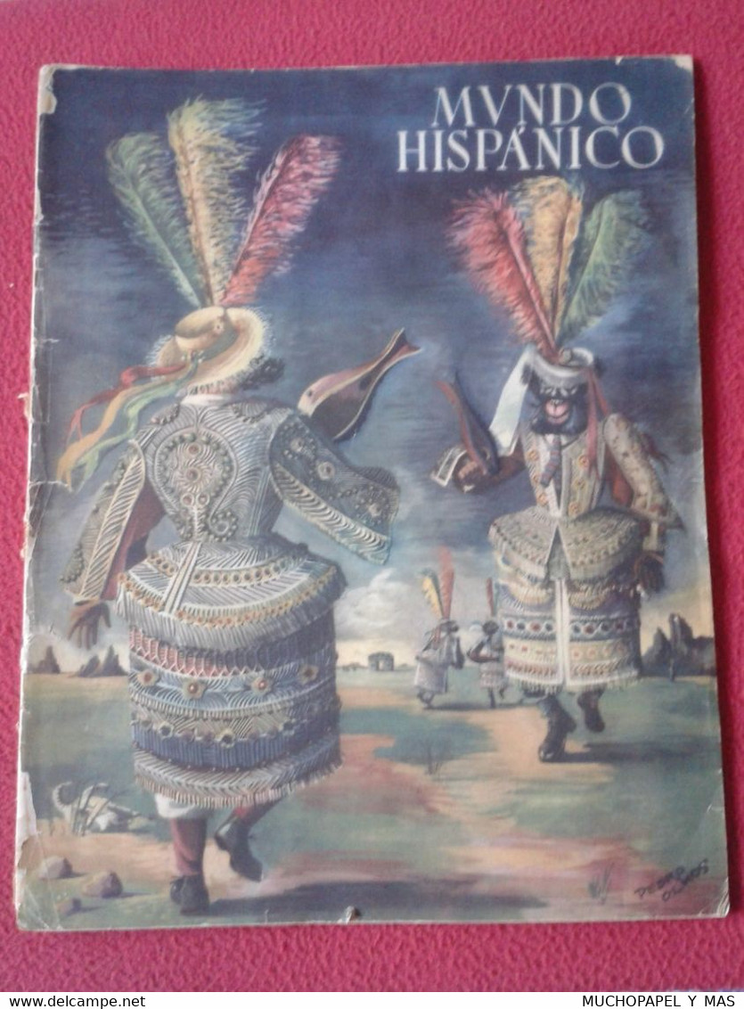 SPAIN ESPAGNE REVISTA MAGAZINE MUNDO HISPÁNICO AÑO III NÚM. 23 FEBRERO DE 1950, 60 PÁGINAS TOROS, ESTUDIANTINA CORTES... - [1] Bis 1980