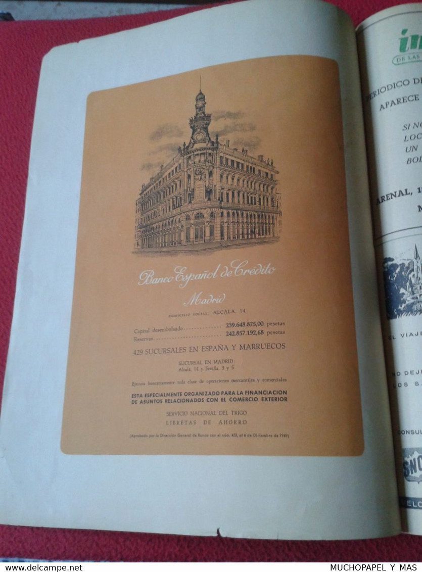 SPAIN ESPAGNE REVISTA MAGAZINE MUNDO HISPÁNICO AÑO III NÚM. 23 FEBRERO DE 1950, 60 PÁGINAS TOROS, ESTUDIANTINA CORTES... - [1] Hasta 1980