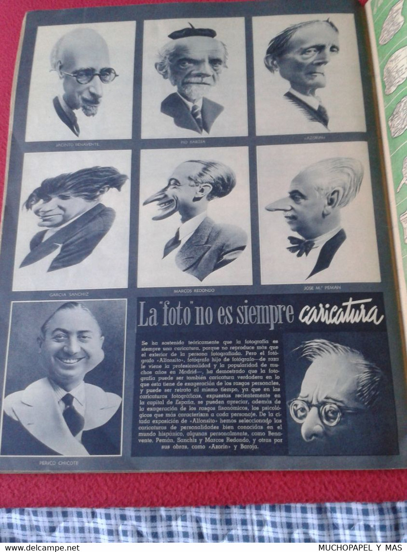 SPAIN ESPAGNE REVISTA MAGAZINE MUNDO HISPÁNICO AÑO III NÚM. 23 FEBRERO DE 1950, 60 PÁGINAS TOROS, ESTUDIANTINA CORTES...