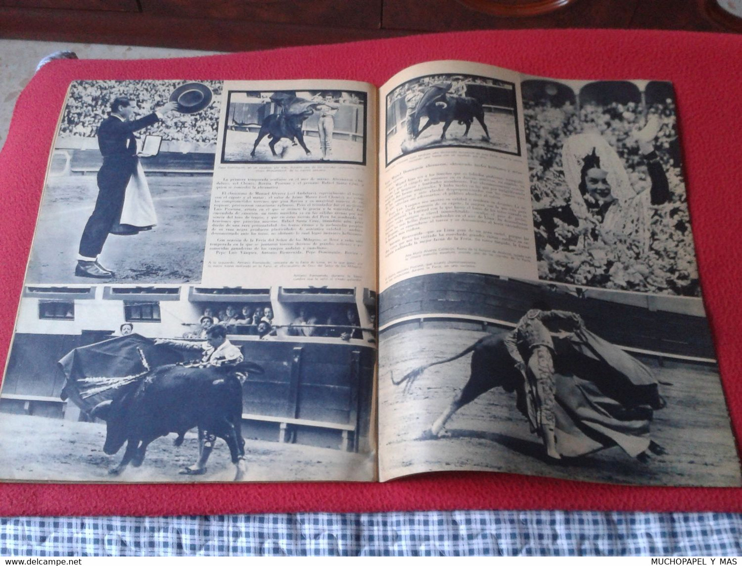 SPAIN ESPAGNE REVISTA MAGAZINE MUNDO HISPÁNICO AÑO III NÚM. 23 FEBRERO DE 1950, 60 PÁGINAS TOROS, ESTUDIANTINA CORTES...