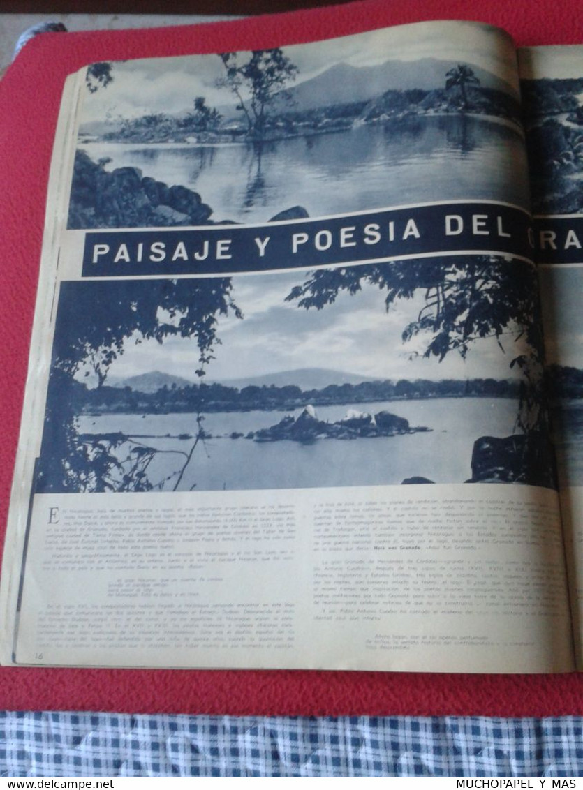 SPAIN ESPAGNE REVISTA MAGAZINE MUNDO HISPÁNICO AÑO III NÚM. 23 FEBRERO DE 1950, 60 PÁGINAS TOROS, ESTUDIANTINA CORTES...