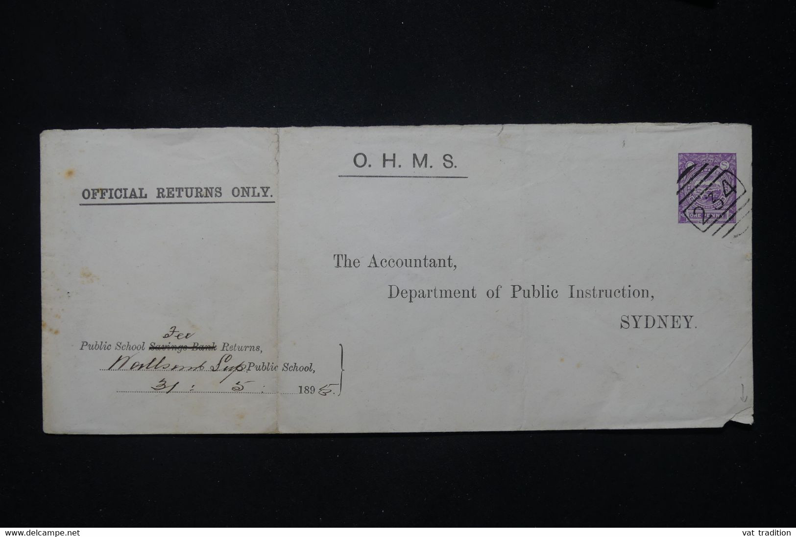 NEW SOUTH WALES - Entier Postal " O.H.M.S. " Pour Sydney En 1895 - L 80163 - Lettres & Documents