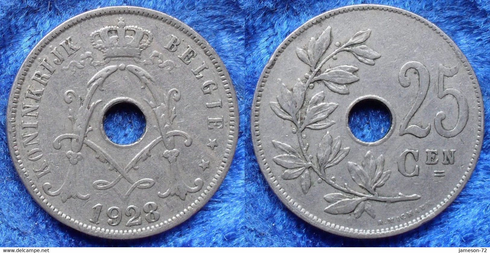 BELGIUM - 25 Centimes 1928 Flemish KM#69 Albert I (1909-1934) - Edelweiss Coins - Ohne Zuordnung