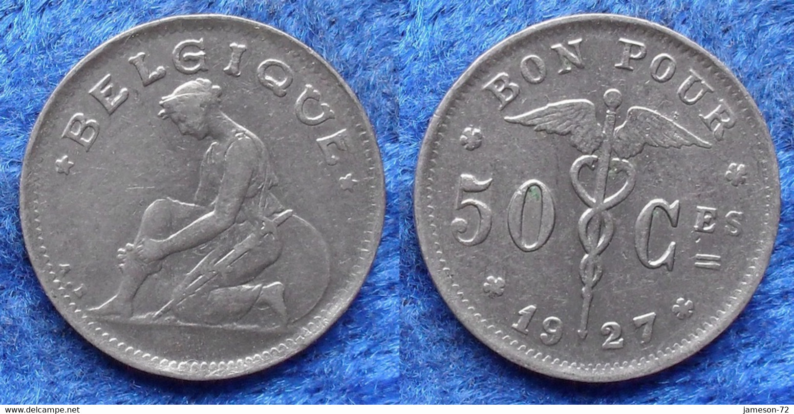 BELGIUM - 50 Centimes 1927 Flemish KM#87 Albert I (1909-1934) - Edelweiss Coins - Non Classés