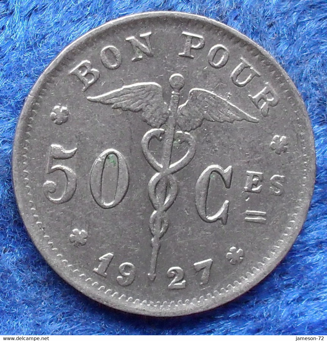 BELGIUM - 50 Centimes 1927 Flemish KM#87 Albert I (1909-1934) - Edelweiss Coins - Ohne Zuordnung