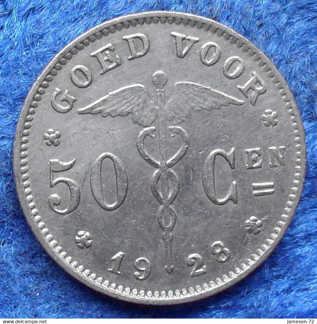 BELGIUM - 50 Centimes 1928 Flemish KM#88 Albert I (1909-1934) - Edelweiss Coins - Unclassified