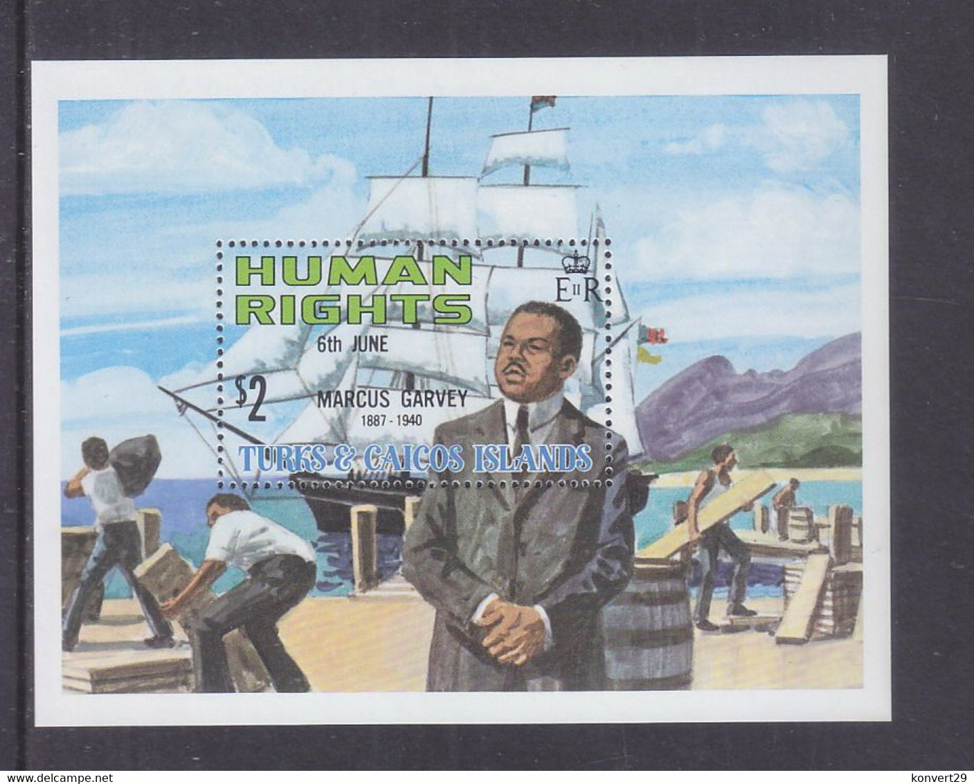 Turks And Caicos 1980 Human Rights Leaders MNH** - Turks & Caicos