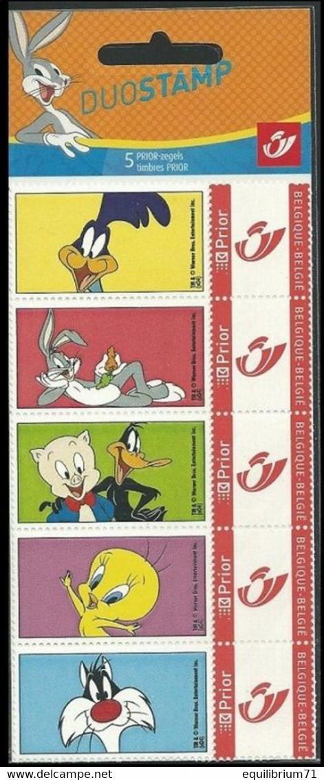 DUOSTAMP** / MY STAMP** - Bugs Bunny - Daffy Duck - Bip Bip - Titi - Grosminet - Porky Pig - Looney Tunes - Warner-Bros - Neufs