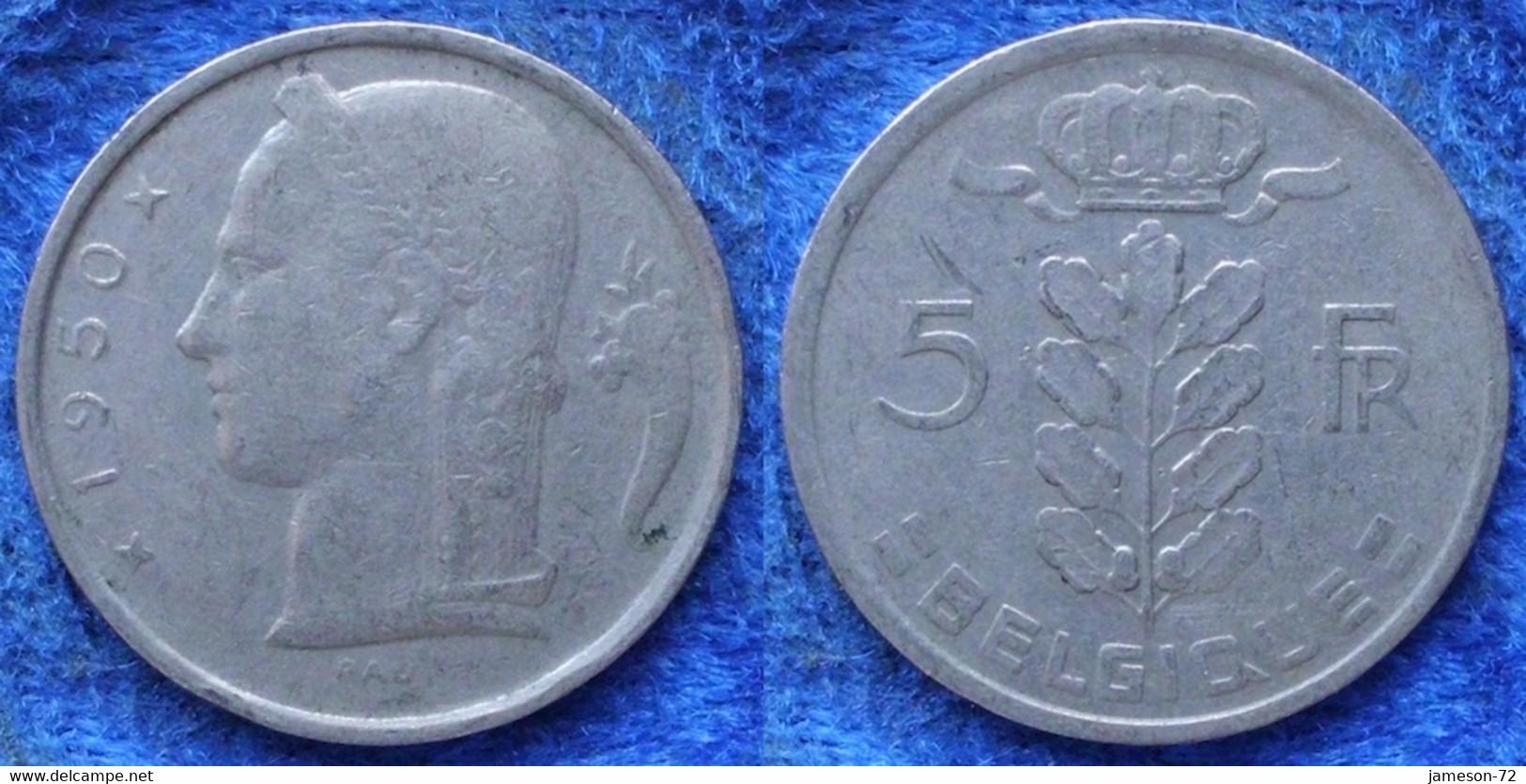 BELGIUM - 5 Francs 1950 French KM#134.1 Leopold III (1934-50) - Edelweiss Coins - Ohne Zuordnung