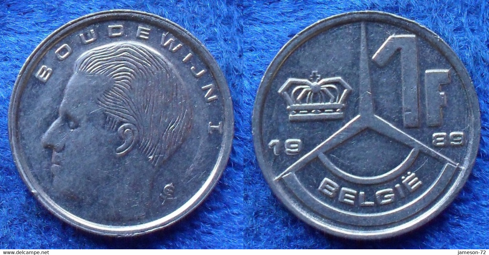 BELGIUM - 1 Franc 1989 Flemish KM#171 Baudouin I (1951-1993) - Edelweiss Coins - Ohne Zuordnung