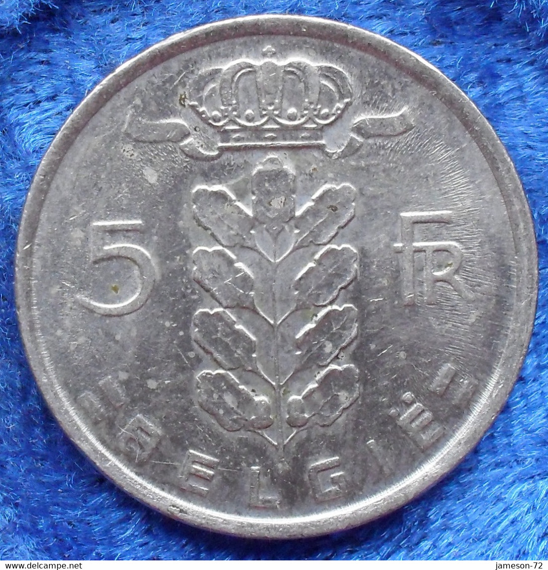 BELGIUM - 5 Francs 1978 Flemish KM#135.1 Baudouin I (1951-93) - Edelweiss Coins - Sin Clasificación