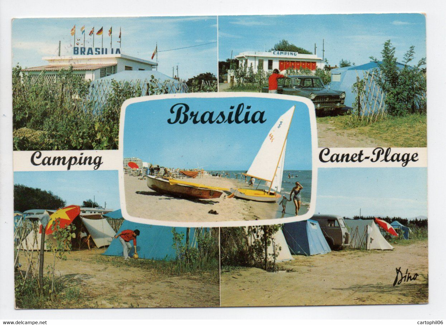 - CPM CANET-PLAGE (66) - CAMPING BRASILIA 1968 - Edition Paul Goudin 339 L - - Canet Plage