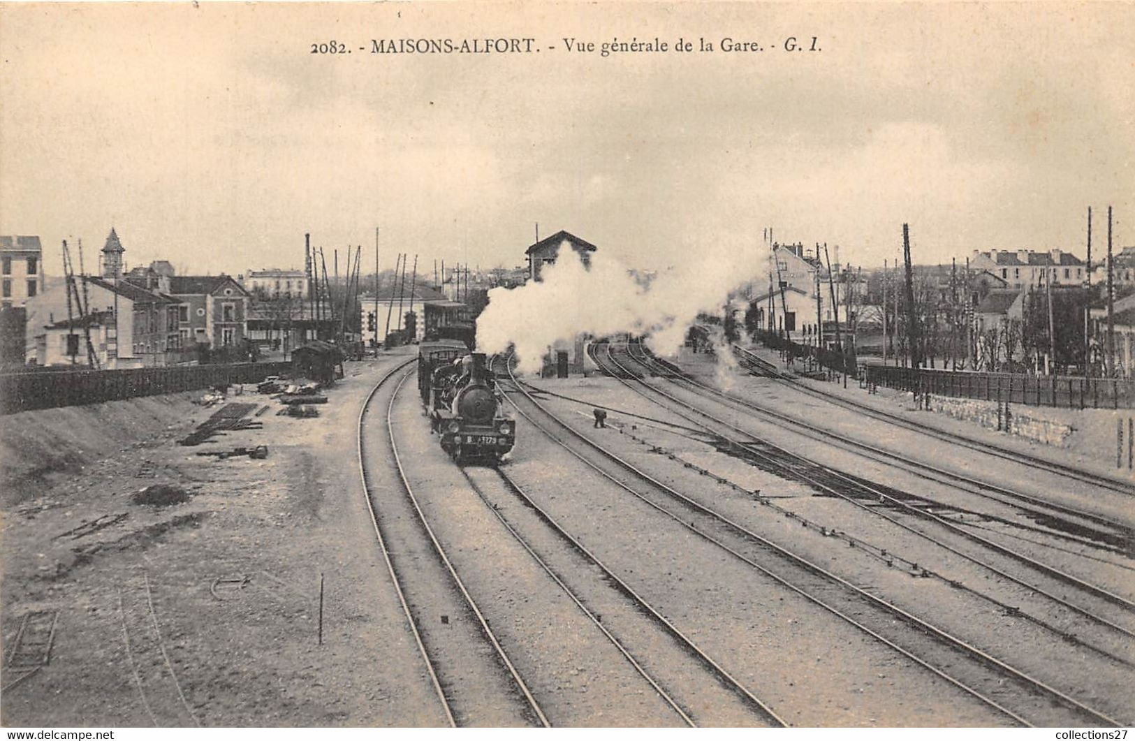 94-MAISON-ALFORT- VUE GENERALE DE LA GARE - Maisons Alfort